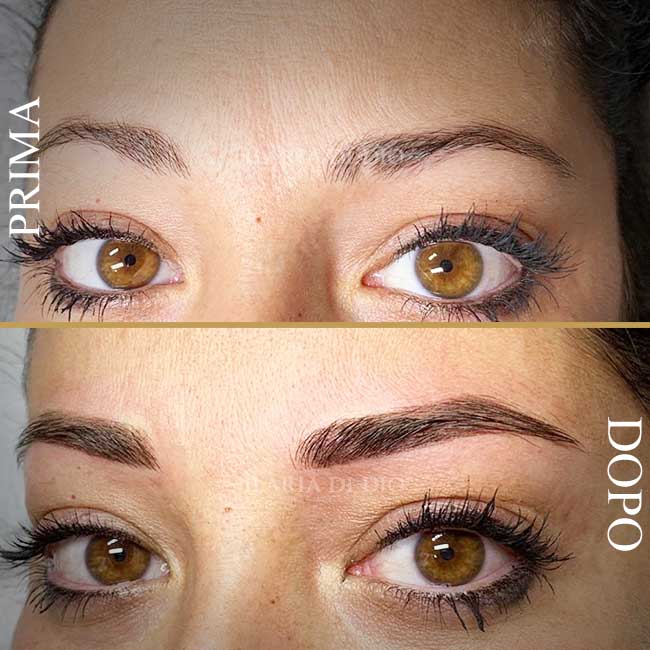 Trucco permante - sopracciglia effetto naturale